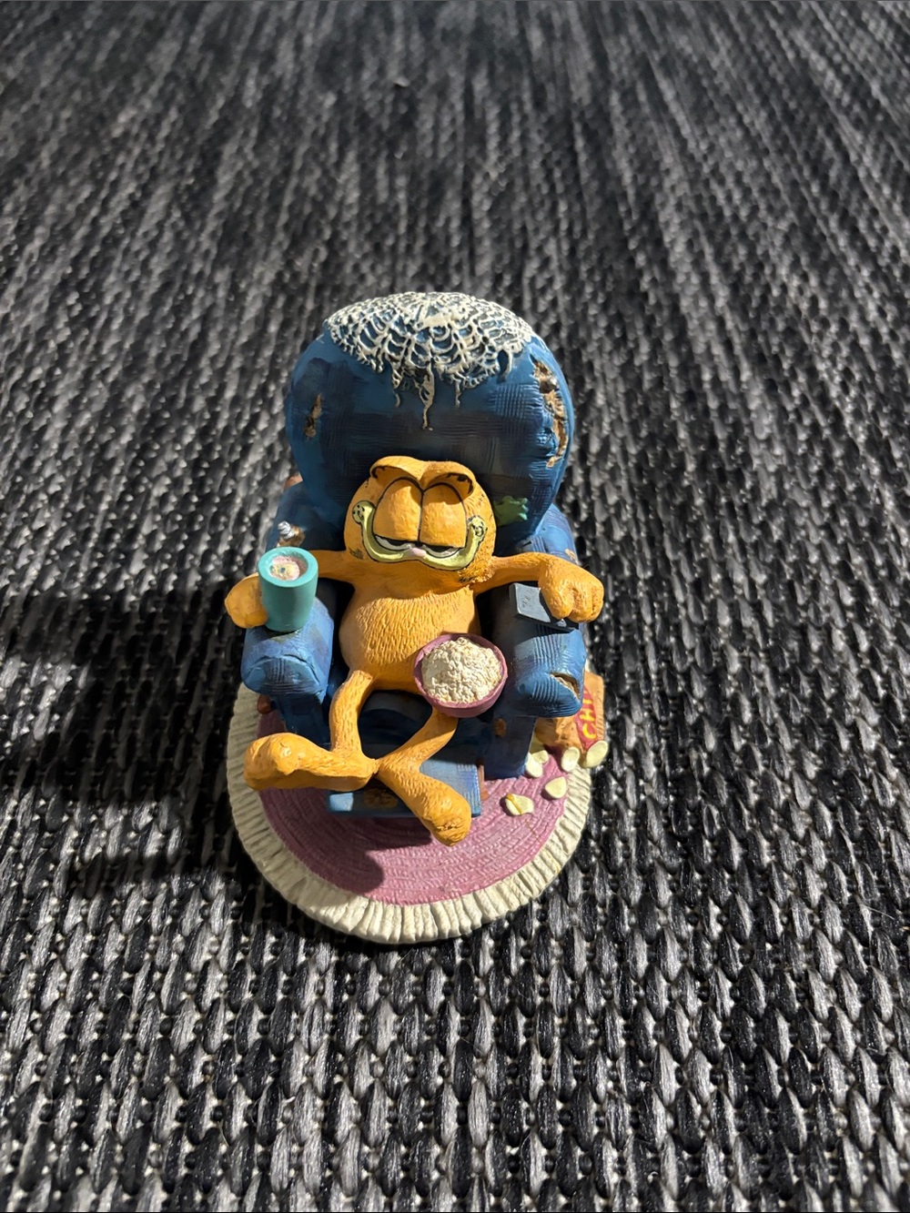 Vintage Garfield Sittin Pretty Jim Davis Danbury Mint Resin Figurine Collectible